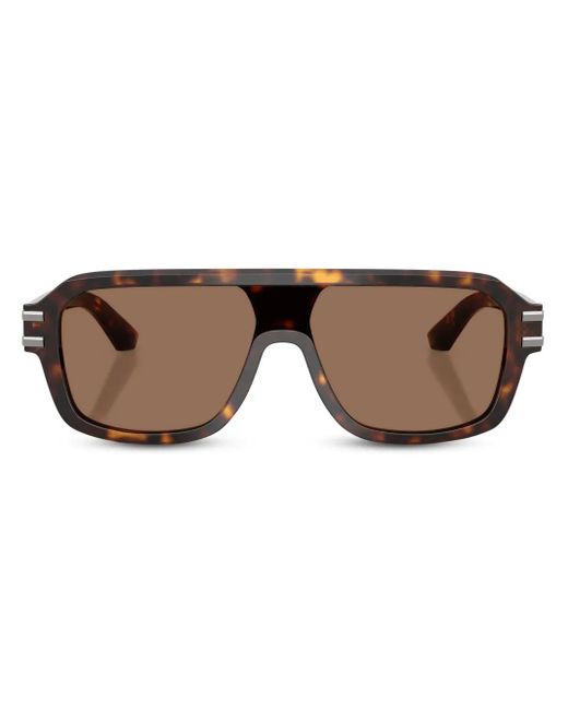 メンズ Dolce & Gabbana Dgプレート サングラス Brown
