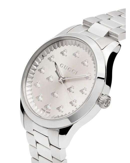 Gucci White G-Timeless