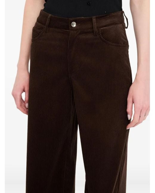 Liu Jo Ribfluwelen Broek in het Brown