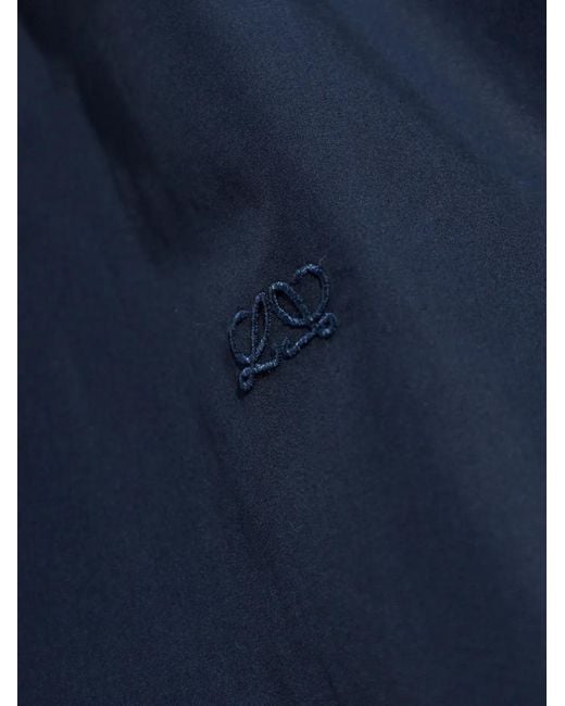 Camisa De Algodón Loewe de color Blue