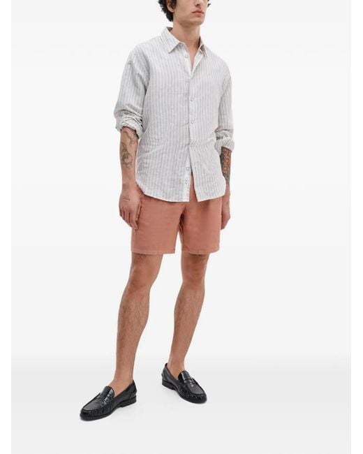 Rag & Bone White Short Jackson À Design Plissé for men