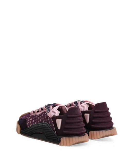 Dolce & Gabbana Purple Ns1 Logo-Print Sneakers