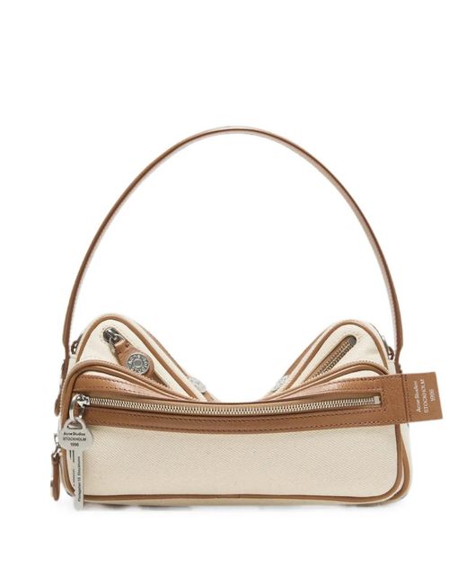 Acne Natural Camero Party Canvas Bag