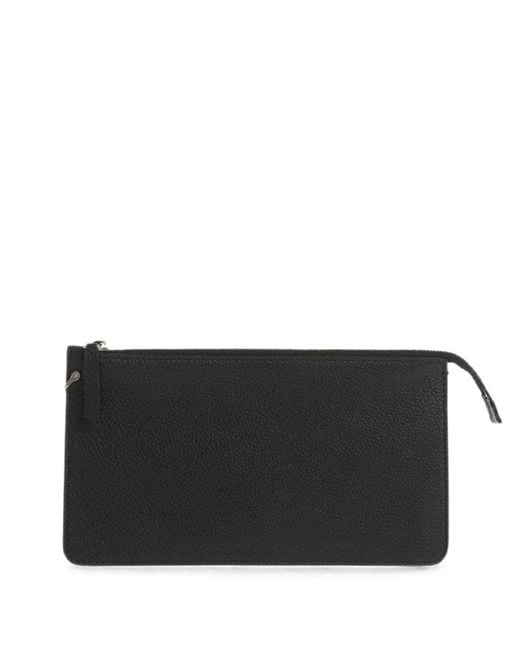 Il Bisonte Black Grainy Leather Cardholder
