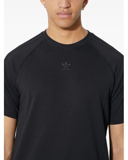 Adidas Logo-T-Shirt Mit Raglanärmeln in Black für Herren