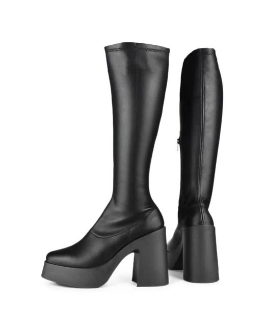 Altercore Black Sofia Platform Boots