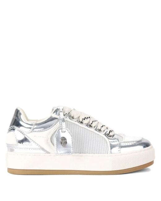 Kurt Geiger Southbank Tag メタリック メッシュスニーカー White