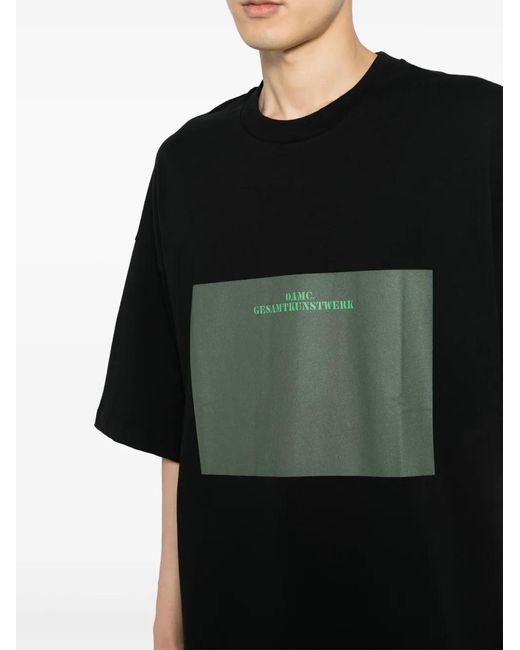 OAMC Black Arte Organic Cotton T-Shirt for men
