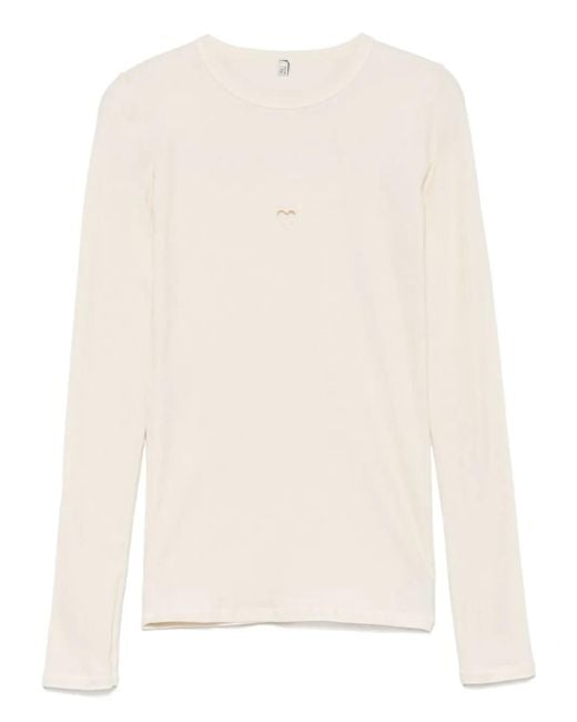 Baserange ハート Tシャツ Natural