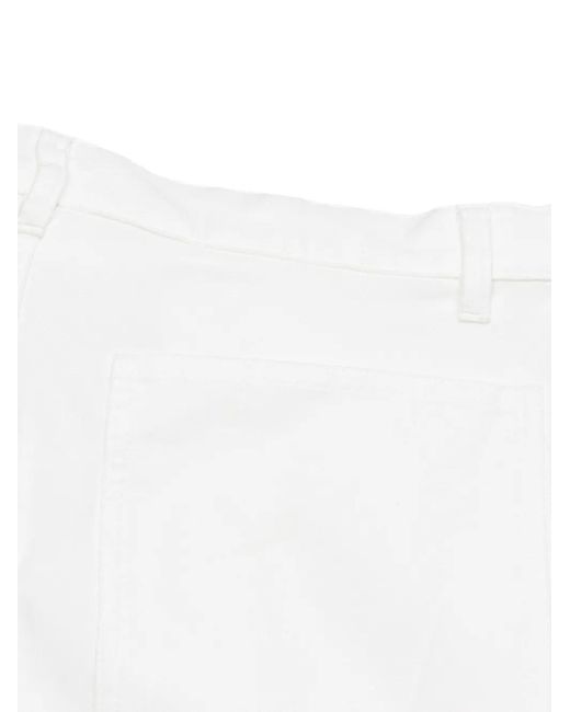 Comme des Garçons White Belt-Loops Woven Trousers for men