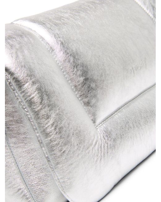 Clutch Cornice metallizzata di Marsèll in Gray