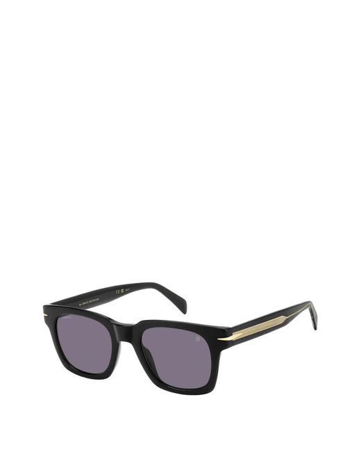 David Beckham Black Square-Frame Sunglasses