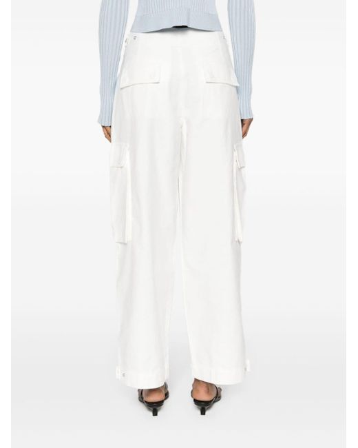 Pantalones anchos tipo cargo FRAME de color White