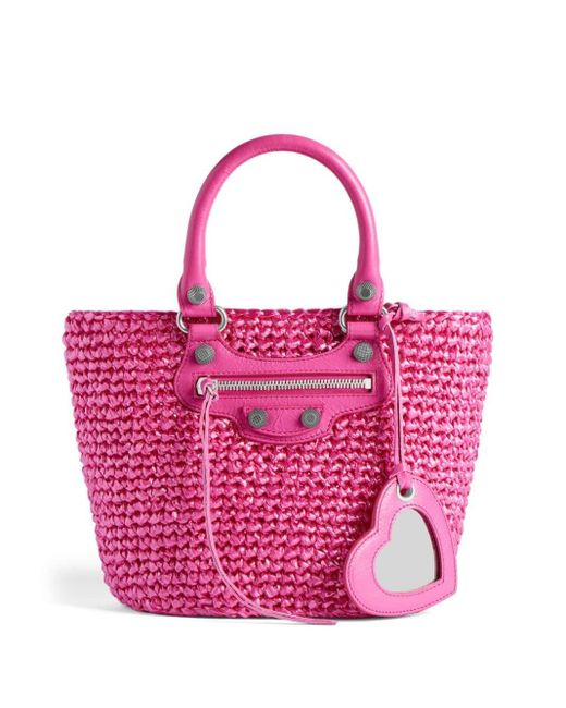 Balenciaga Le Cagole Kleine Shopper in het Pink