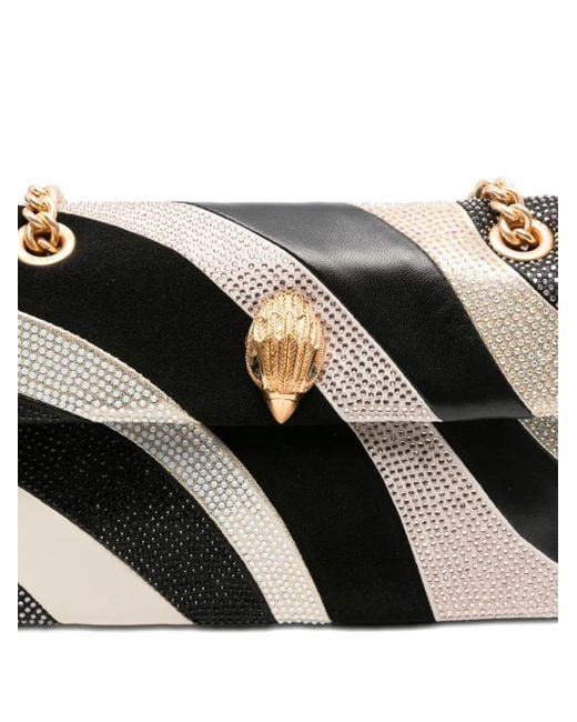 Kurt Geiger Black Mini Kensington Crystal-Embellished Cross Body Bag