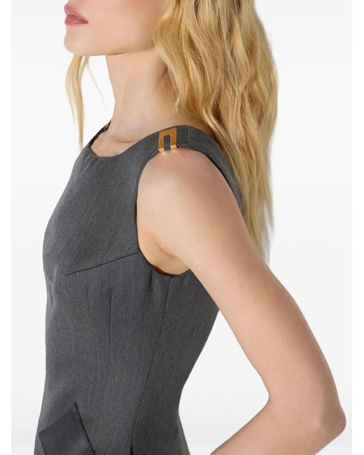 Elisabetta Franchi Gray Mini Dress