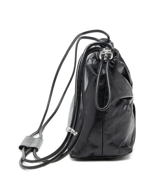 DIESEL Black Scrunch-D Bucket Bags