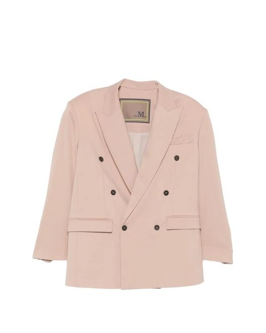 Blazer Con Doble Botonadura THE M.. de color Pink