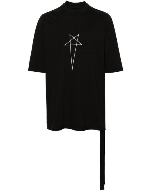 Rick Owens Jumbo T-Shirt aus Bio-Baumwolle in Black für Herren