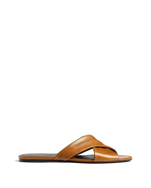 Khaite Brown Liria Flat Sandals