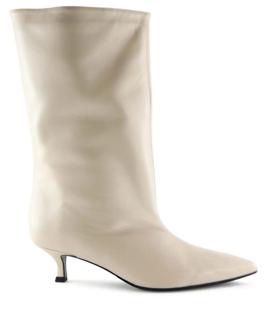 Notabene White 40Mm Greer Pointed-Toe Boots