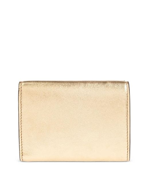 Versace Natural Logo-Plaque Leather Wallet