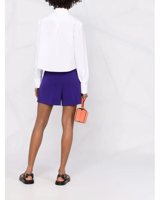 Valentino Garavani Cropped Blouse in het White
