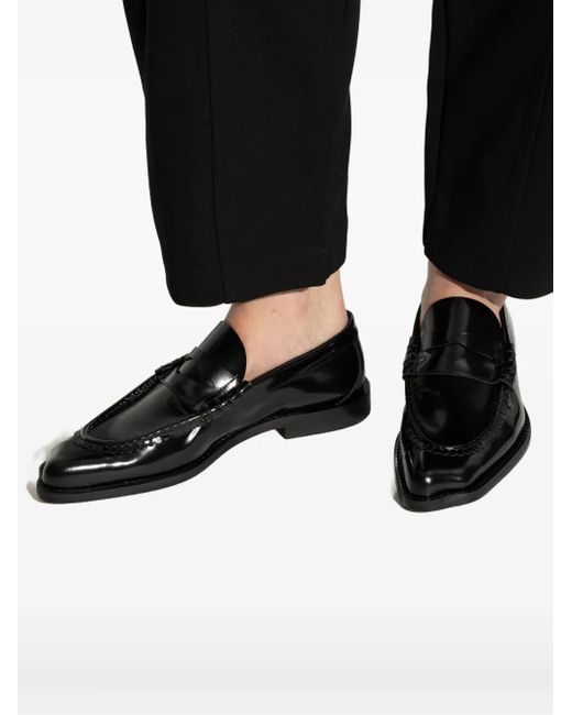 Vivienne Westwood Black Coin Leather Loafers