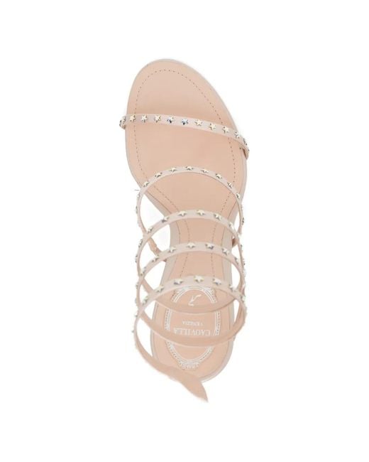Rene Caovilla White Sandales Cleo 100 Mm