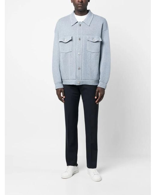 Barrie Blue Oversized Denim Jacket for men