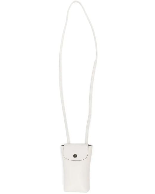 Longchamp White Le Pliage Xtra Phone Case