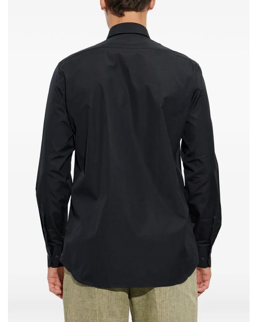 Paul & Shark Blue Button-Down Chest-Pocket Shirt for men
