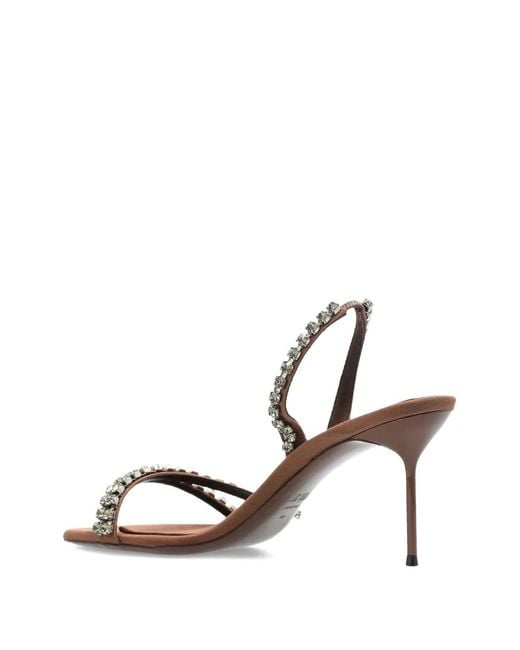 Paris Texas Brown Heeled Sandals 'Lidia'