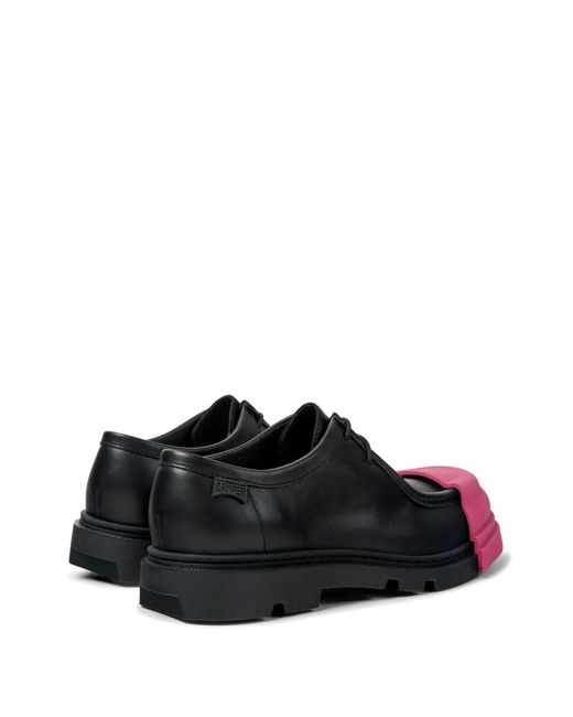 Camper White Junction Leather Lderby Shoes