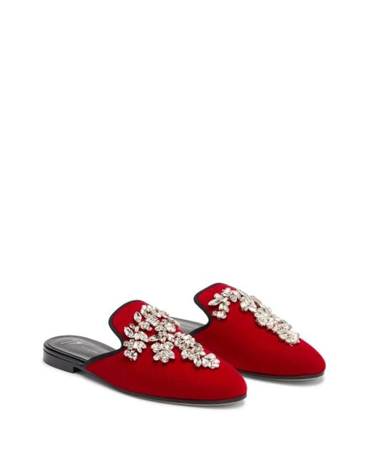 Giuseppe Zanotti Red Mules & Clogs