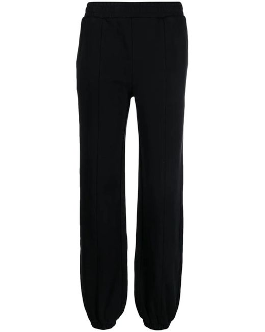 Paul Smith Black Logo-Print Organic Cotton Track Pants