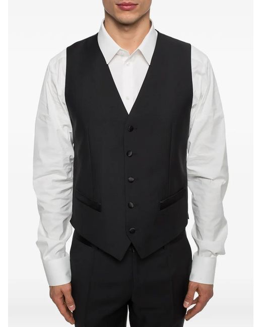 Dolce & Gabbana Black Three-piece Dinner Suit for men