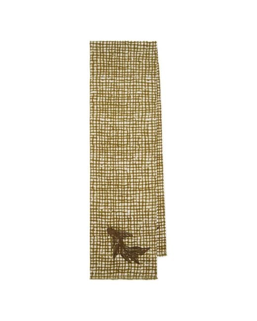 Paul Smith Metallic Check Fish Scarf for men
