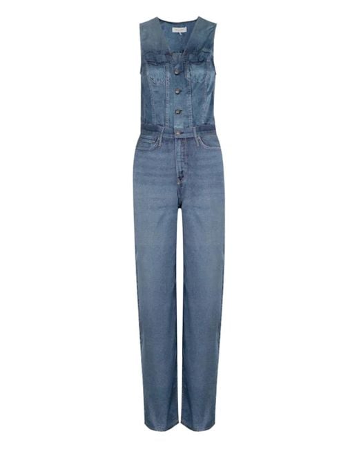 Combinaison En Jean À Boutonnière Rag & Bone en coloris Blue