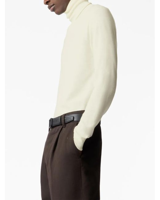 Tod's Gestrickter Rollkragenpullover in White für Herren