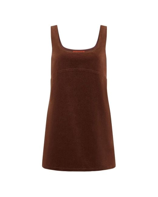 Simon Miller Brown Sahara Corduroy Cotton Mini Dress