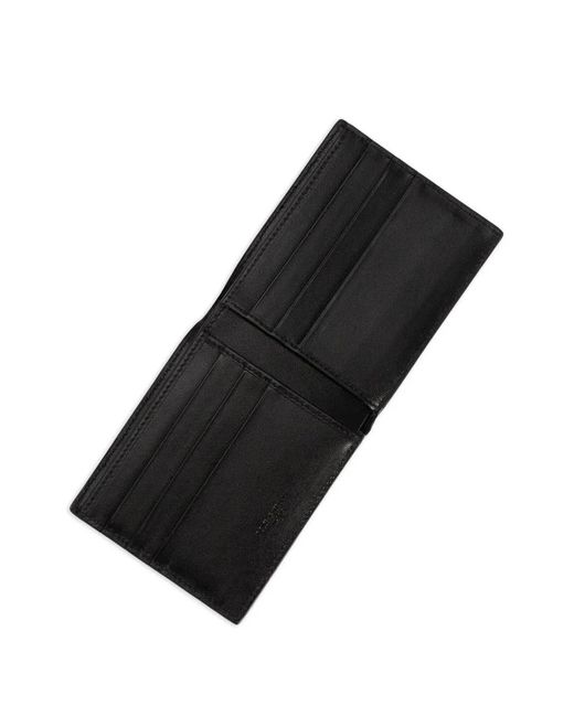 Dolce & Gabbana Black Bi-Fold Woven Wallet for men