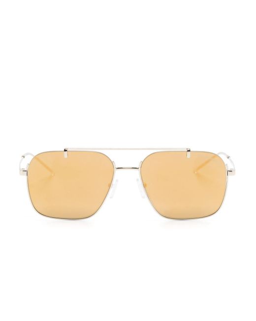 Emporio Armani Natural Square-frame Sunglasses for men