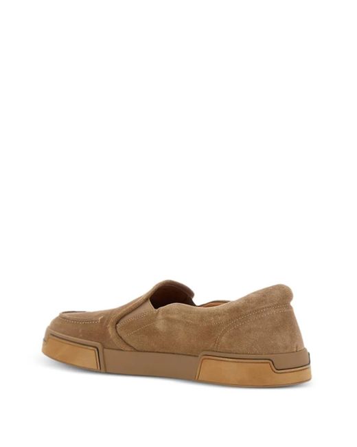 Dolce & Gabbana Brown Portofino Yacht Slip-On Sneakers for men