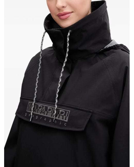 Napapijri Black Rainforest Dune Hooded Jacket