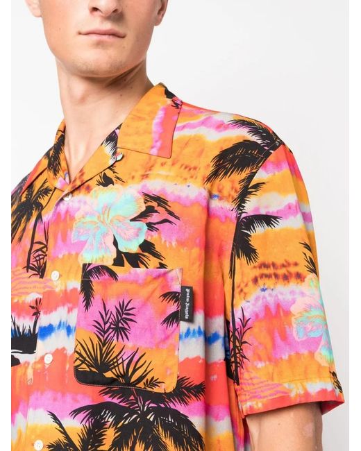 Palm Angels Pink Shirts for men