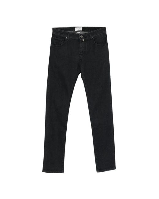 Jacob Cohen Black Nick Slim Jeans for men