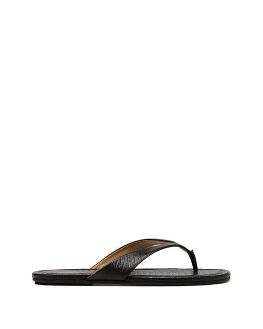 Marsèll Black Infrafilo Stitching Sandals for men