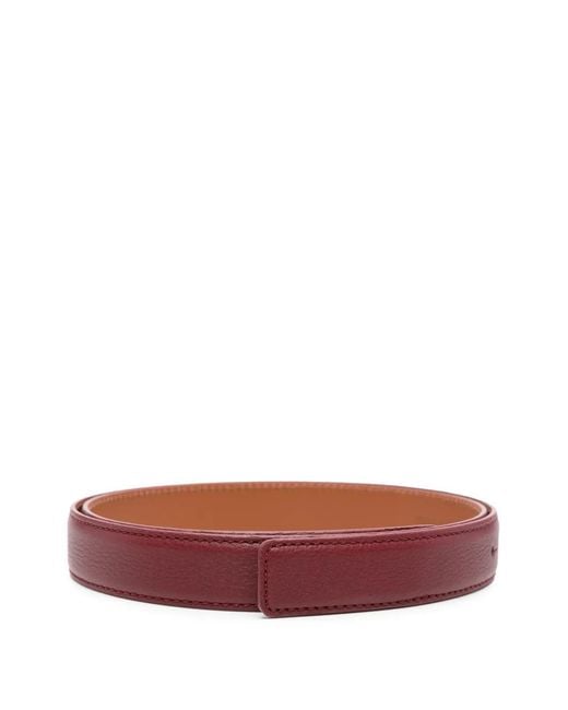 Santoni Red Leather Belt