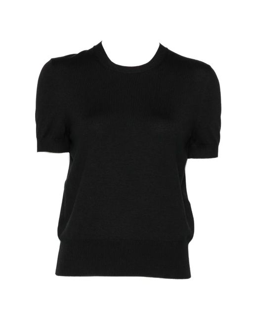Tom Ford Black Wool Crew-Neck T-Shirt
